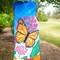 In the Breeze 5213 — Monarch Butterfly 40-inch Inspiration Windsock — Colorful Hanging Garden Décor with Embroidered Details